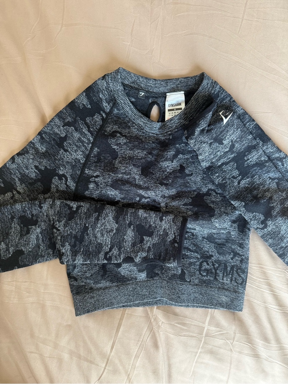 Gymshark Adapt Camo Seamless Long Sleeve Crop Top